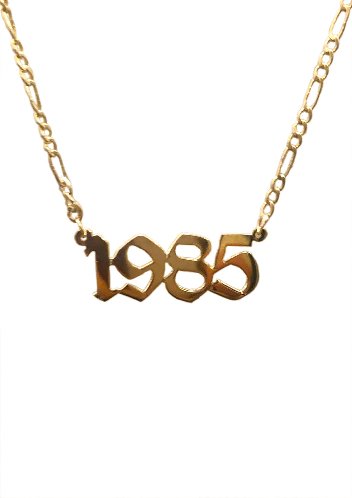 Birth Year Plate Necklace