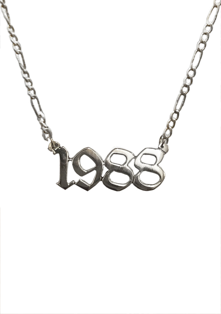 Birth Year Plate Necklace