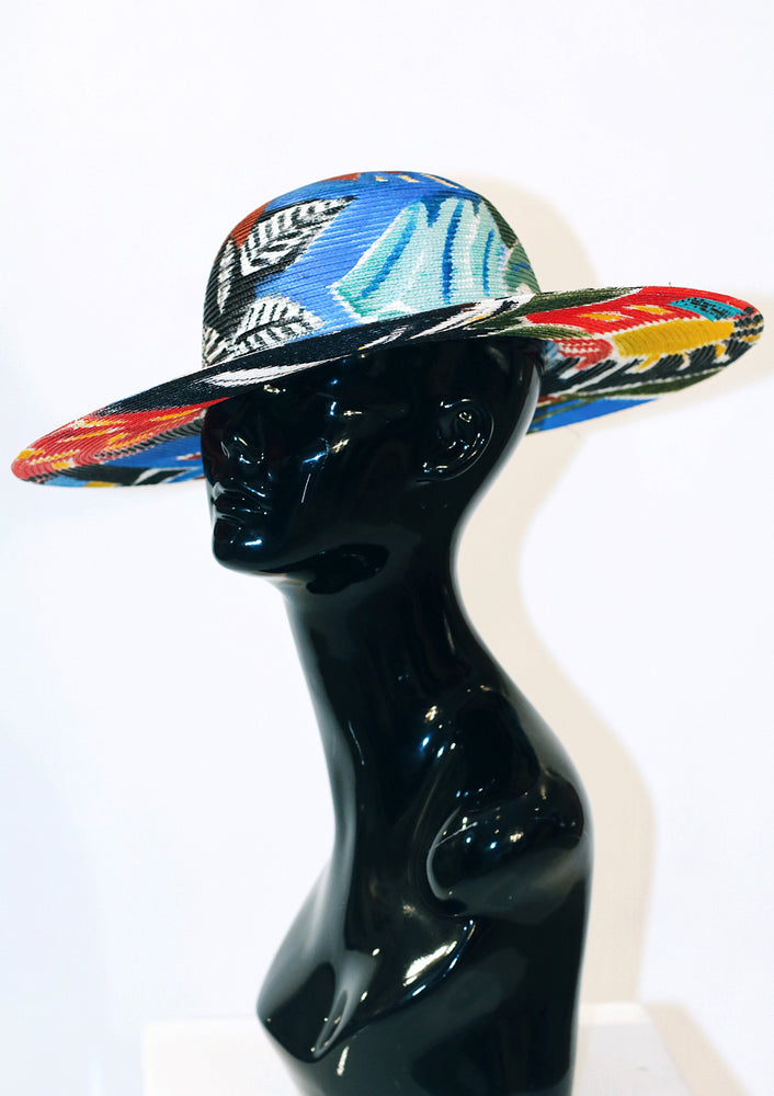 'Tropical Flora' Painted Hat