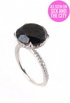 Carrie's Black Diamond Engagement Ring <Special Order Item>