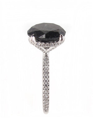 Carrie's Black Diamond Engagement Ring <Special Order Item>