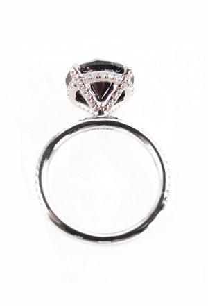 Carrie's Black Diamond Engagement Ring <Special Order Item>