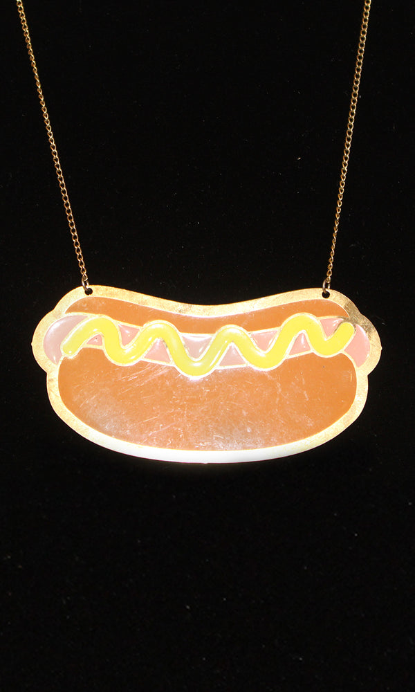 Hot Dog Necklace