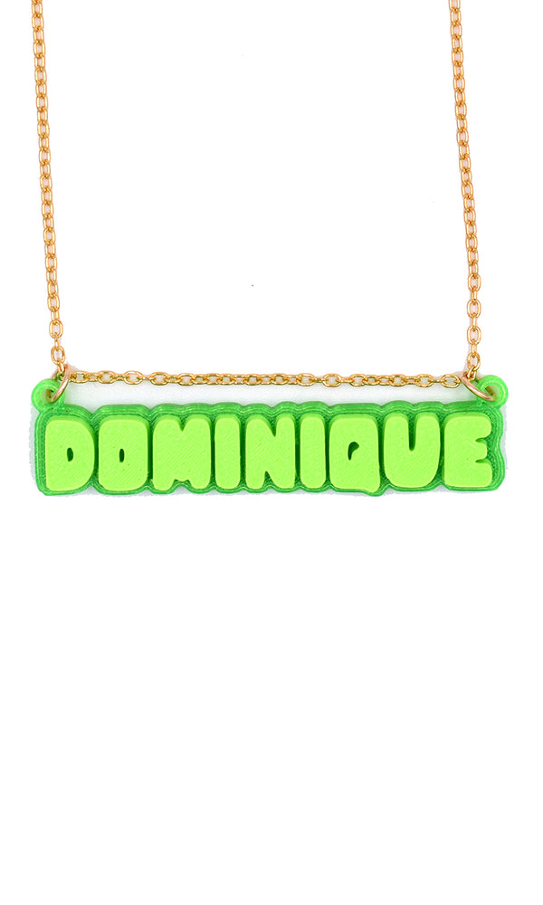 What's My Name Custom Nameplate Necklace