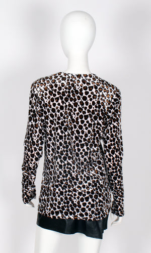 Velvet Leopard Top