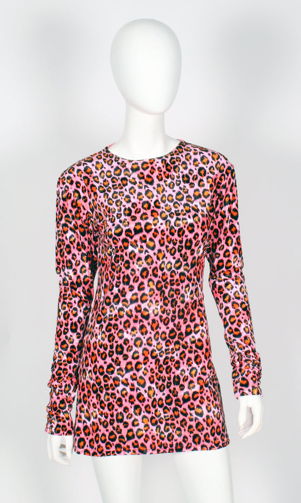 Velvet leopard print outlet dress