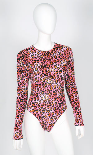 Pink Leopard Bodysuit