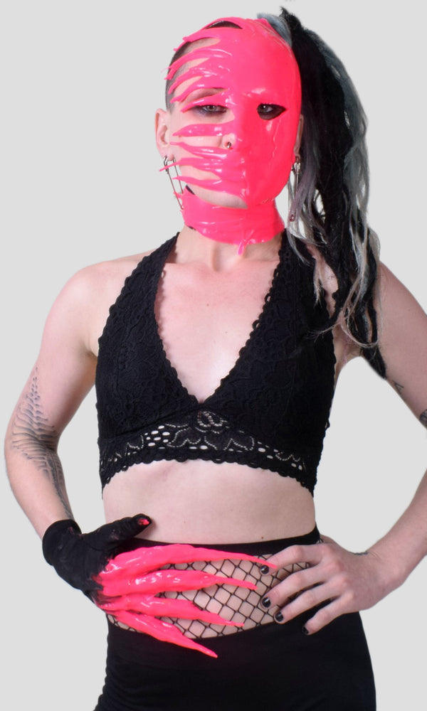 Silicone Glove Set - Day-glow Pink