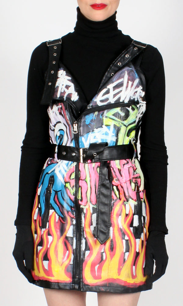 Open Your Mind' Moto Dress Patricia Field Open Your Mind' Moto Dress Patricia Field