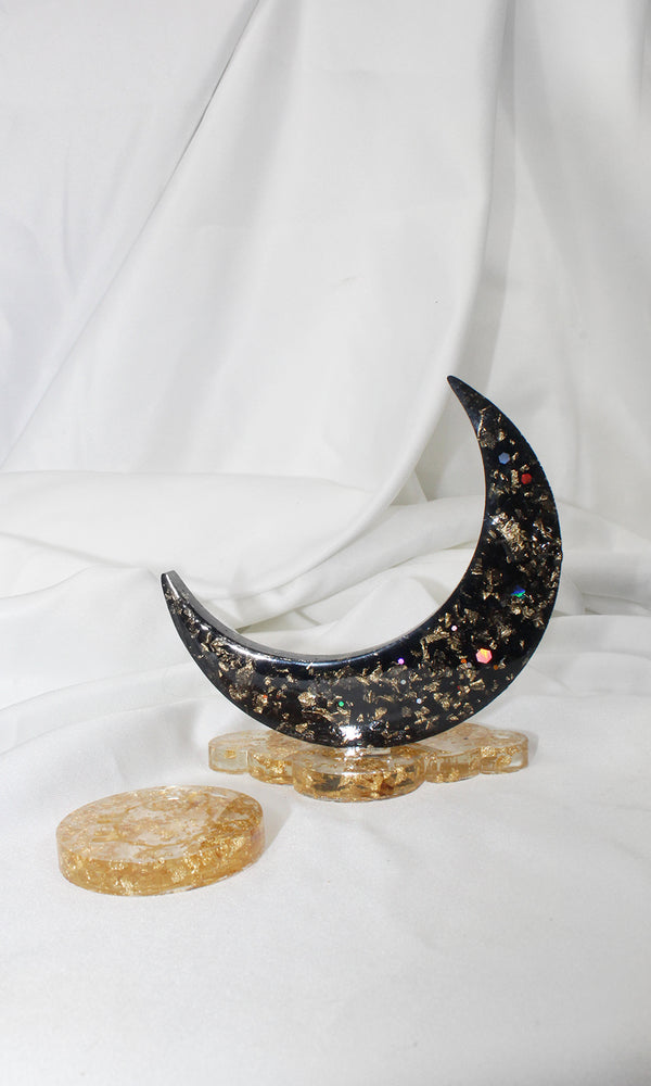 Black Moon Jewelry Holder & Stand
