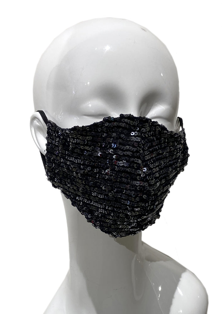 Sequin Mask - Black