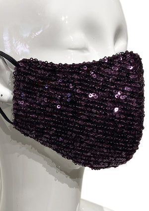 Sequin Mask - Purple