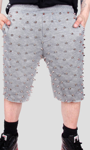 Studded Sweat Shorts