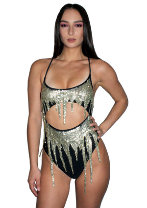 Champagne Drip Swimsuit