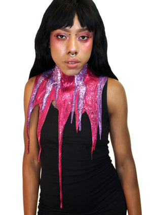 Strawberry Bliss Glitter Whore Drip Collar