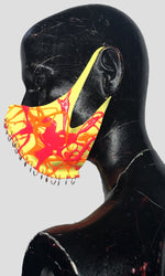 Pierced Neoprene Mask - Neon Yellow