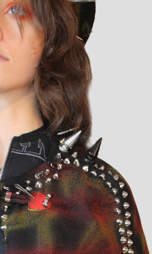 St. Marks Graffiti Studded Cape