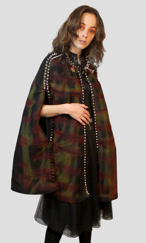St. Marks Graffiti Studded Cape