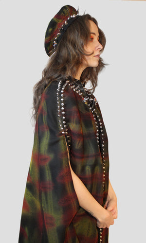 St. Marks Graffiti Studded Cape
