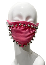 Pink Studded Face Mask
