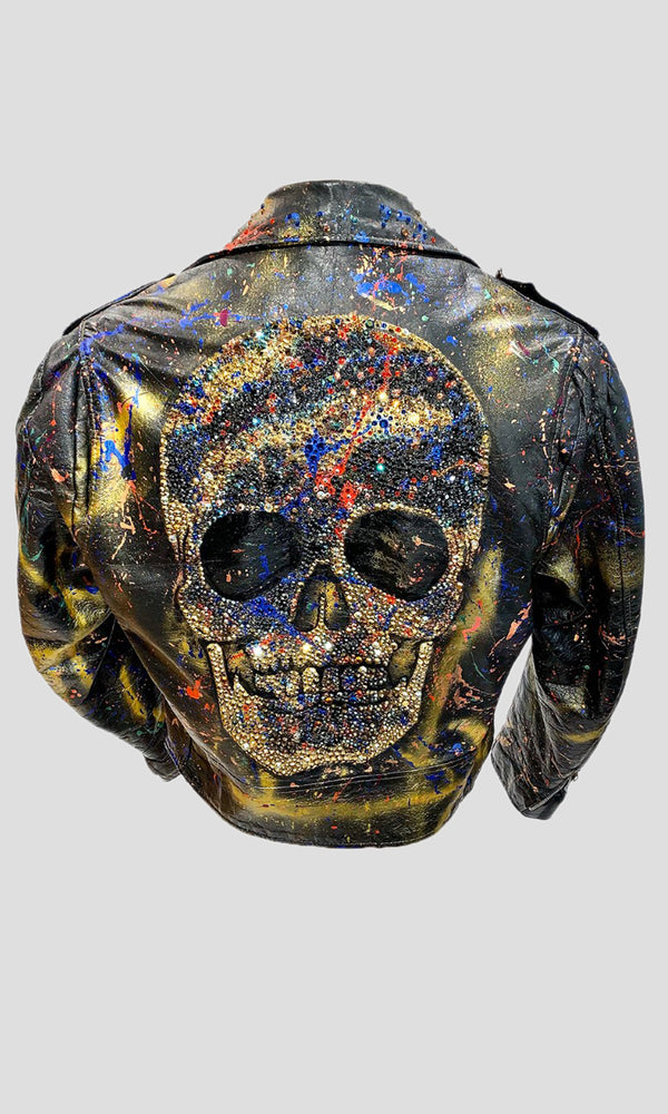 Vintage Leather Skull Jacket