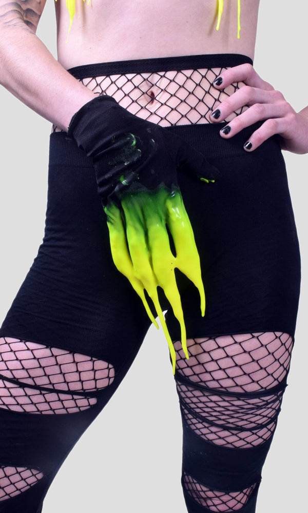 Silicone Glove Set - Day-glow Yellow