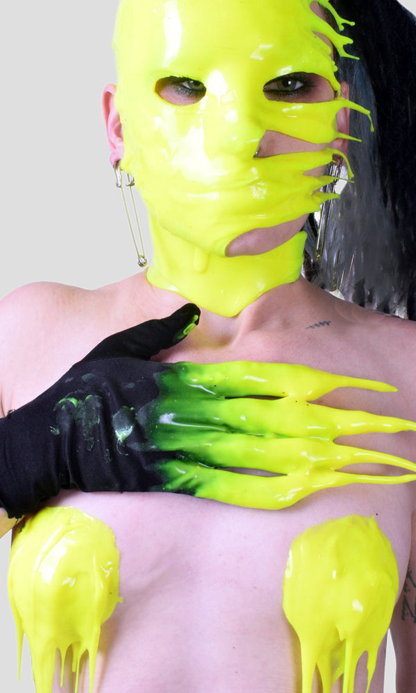 Silicone Glove Set - Day-glow Yellow