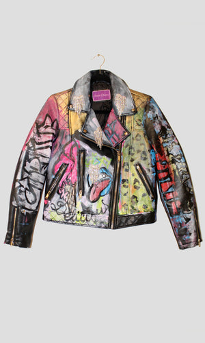 CARDI B NYC Faux Leather Jacket – Patricia Field ARTFASHION